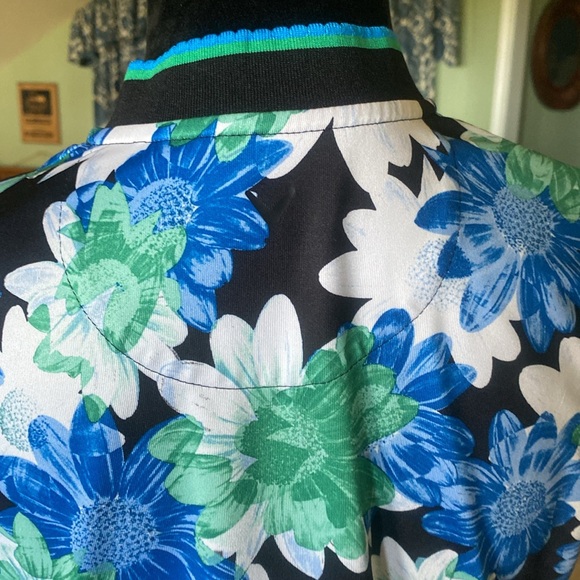 Callaway Floral Sleeveless Zip Golf Polo - Picture 7 of 8